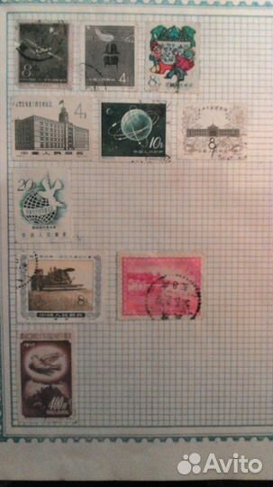 Марки стран-1865г,1952-58г