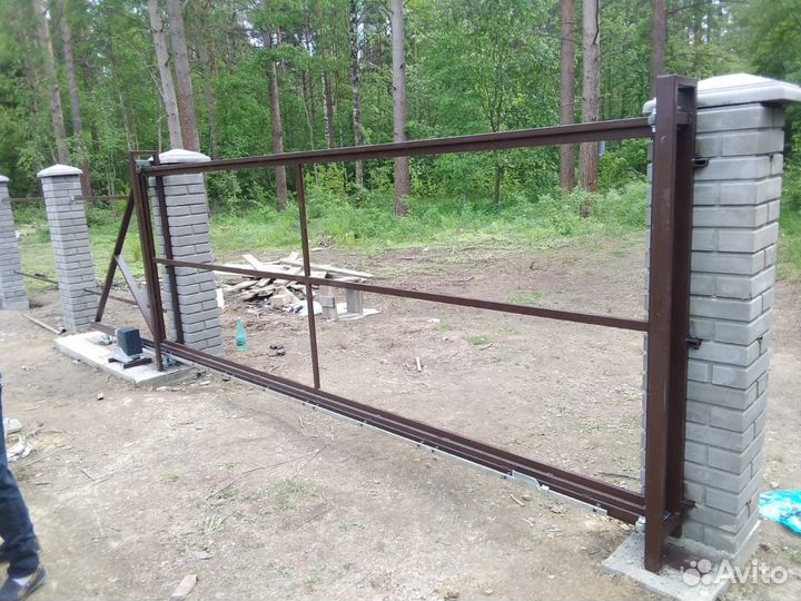 Откатные ворота под ключ