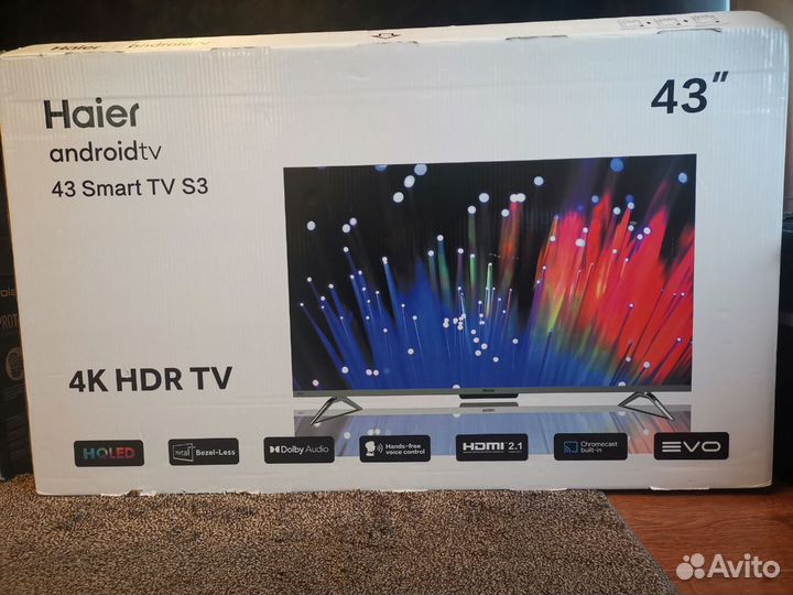 Новый 4k телевизор hqLED Haier 43