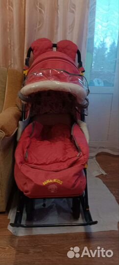 Детские санки коляска ника