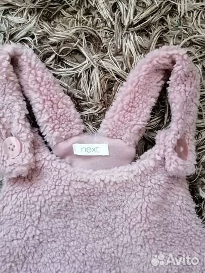 Сарафан для девочки next 98 новый плюшевый
