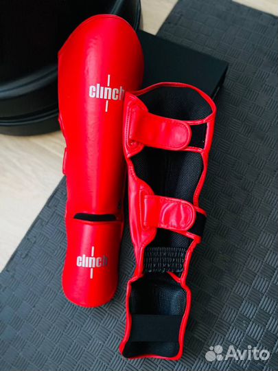 Защита Clinch Shin Instep Guard Kick синяя