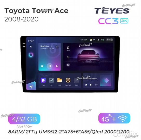Магнитола штатная Toyota Town Ace 2008-2020