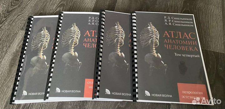 Атлас анатомии человека Синельников 1-4 тома