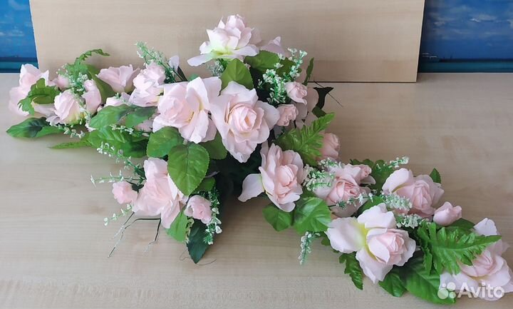 Цветочная композиция+Венок цветочный