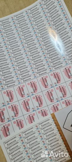 Термонаклейки на одежду именные