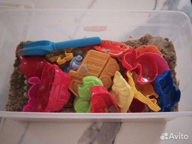 Кинетический песок с формочками