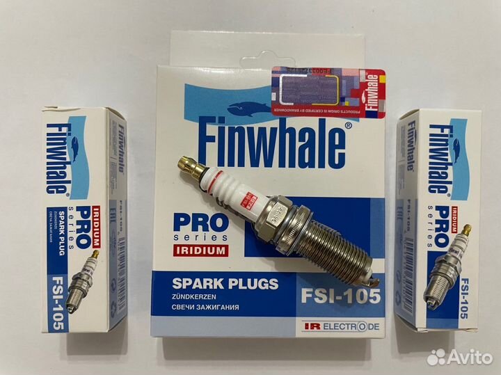 Свеча зажигания иридиевая Finwhale