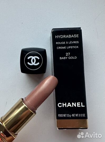 Chanel помада 27 baby gold винтаж