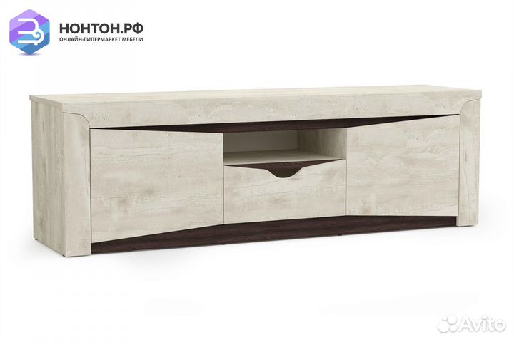 Тв-тумба Лючия 33.17 бетон пайн белый / венге / бе