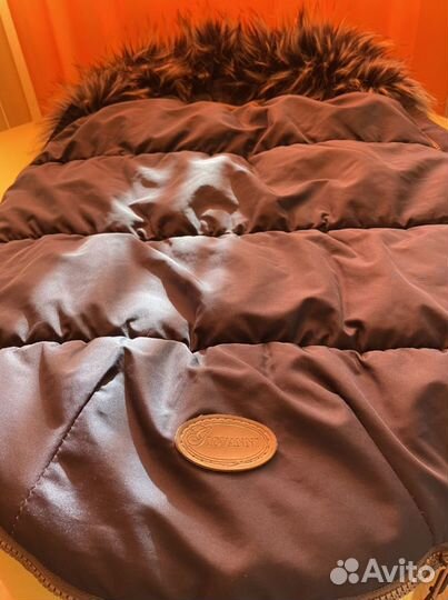 Зимний конверт в коляску с мехом