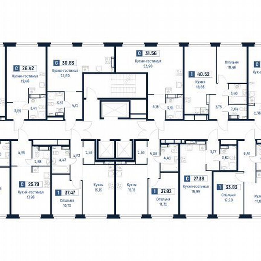 1-к. квартира, 33,8 м², 14/18 эт.