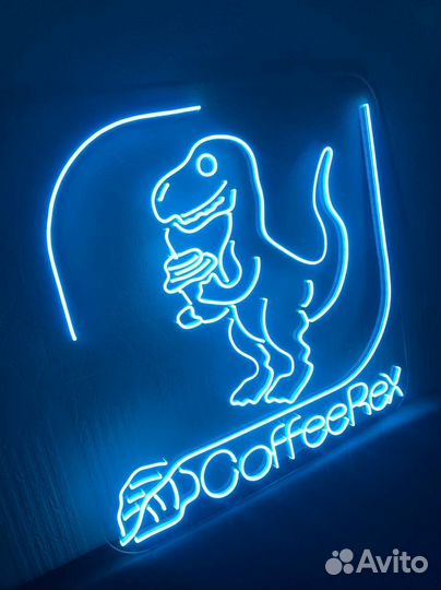 Неоновая вывеска с любой надписью