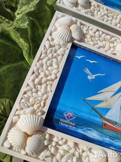 Рамка для фотографий с ракушками