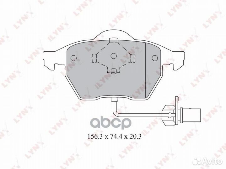 Колодки тормозные дисковые перед BD3024 LYN