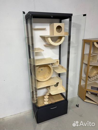 Витрина - клетка для шиншилл спб