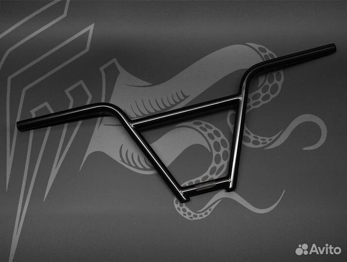 Руль для BMX CrMo 4-х элементный (черный)