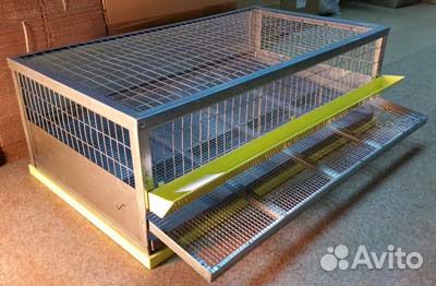 Клетка для перепелов с яйцесборником (99х56х35 см)