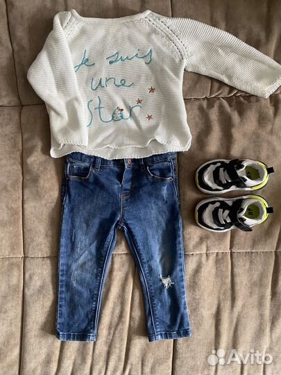 Вещи пакетом на девочку 74 80 zara hm