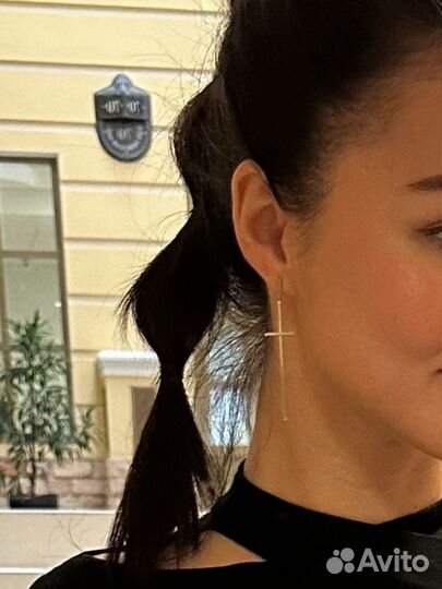 Серьги кресты