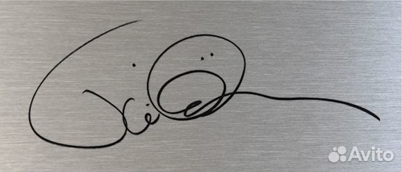 Тилль Линдеманн Rammstein автограф на металле