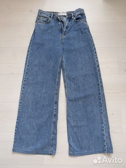 Джинсы stradivarius super wild leg