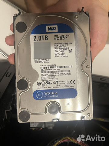 Жесткий диск HDD Western Digital Blue WD20ezrz 2Tb купить в Москве ...