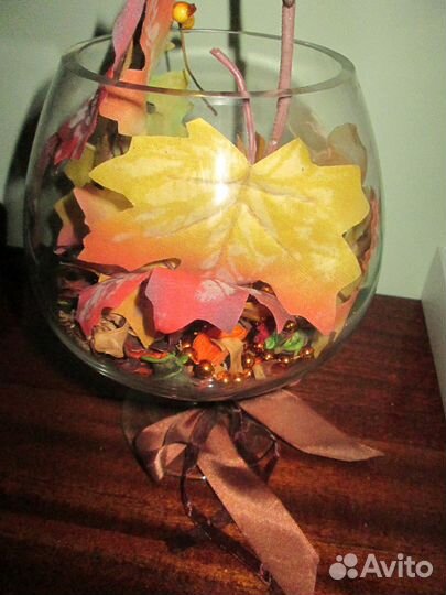 Ваза большая для флорариума с наполнением