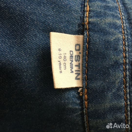 Рубашка джинсовая для девочки рост 128-134