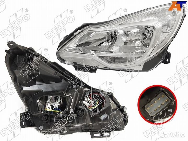 Фара левая и правая Opel Corsa D 2011-2014