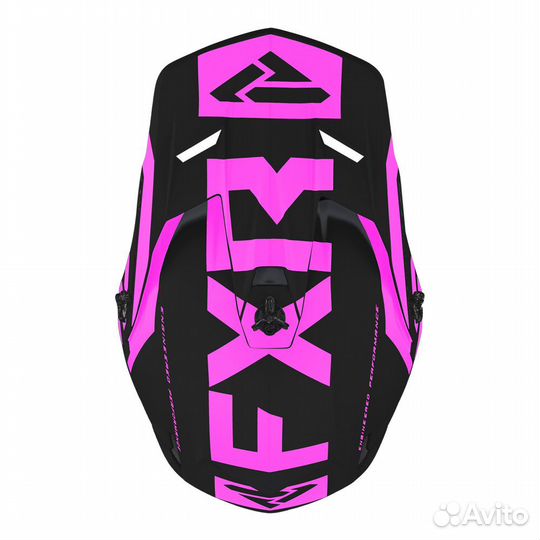 Мотошлем FXR Clutch Evo Le E-Pink + подшлемник