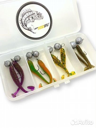 Набор приманок lucky john spark tail 2”5см