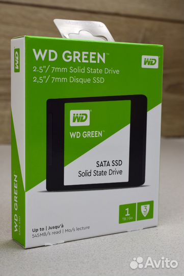 Ссд диск 1 тб WD green 2,5