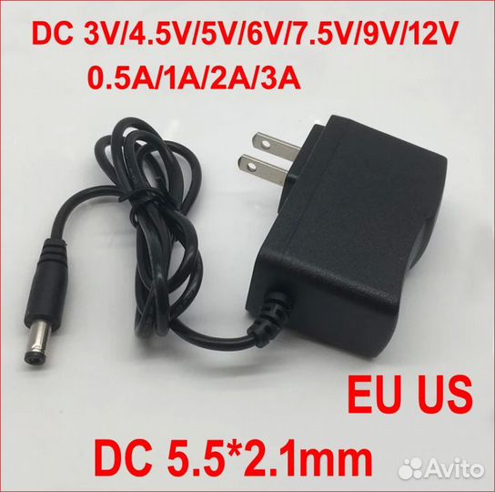 Блок питания 12v 1А