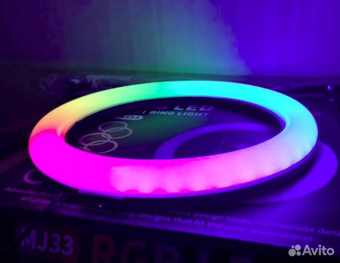 Кольцевая Лампа Цветная