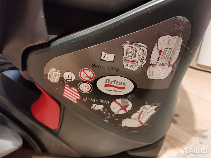 Детское автокресло 9 до 36 кг britax universal