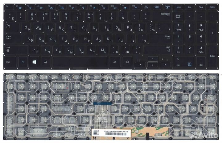 Клавиатура Samsung NP700Z7A черная