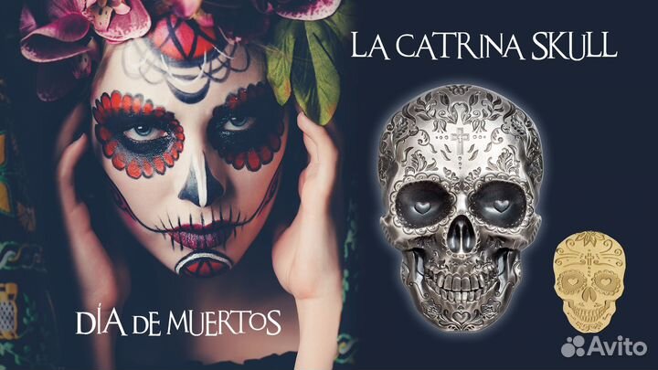 Монета 5 долларов La Catrina Palau