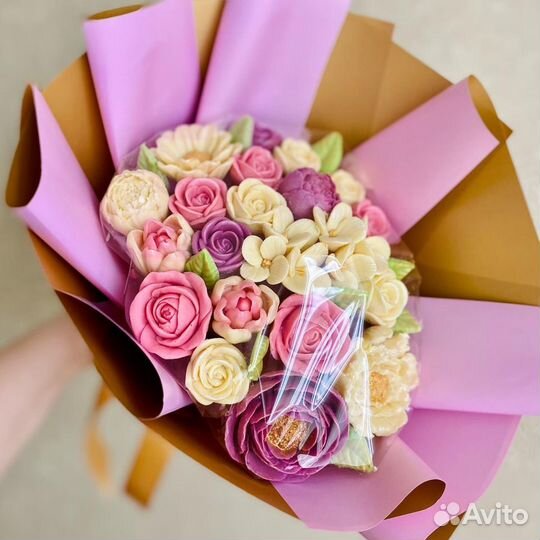 Цветы из шоколада