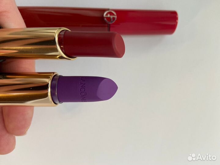 Набор помад Giorgio armani, Guerlain, Lancome