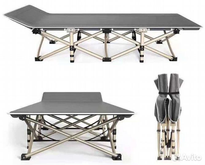 Раскладушка усиленная крепкая