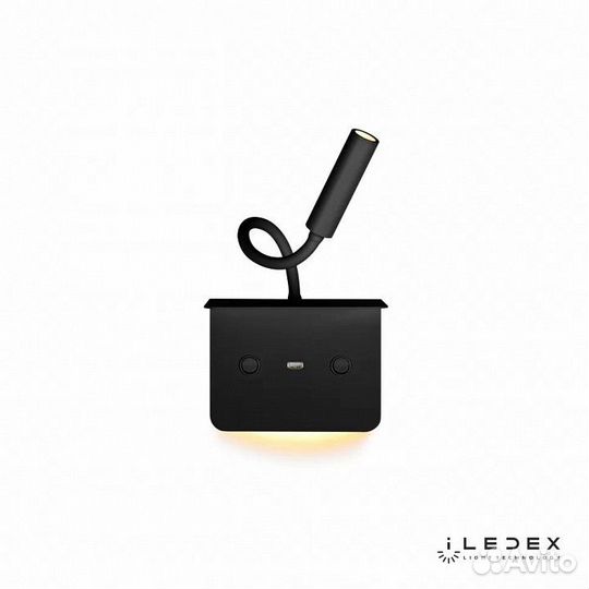 Бра с полкой iLedex Support 7031C BK