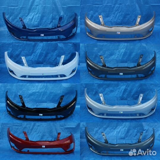 Бампер передний на Kia Rio 3 2011-2017