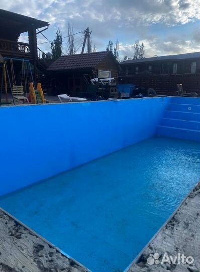 Бассейн из полипропилена 6м*3м*1,5м
