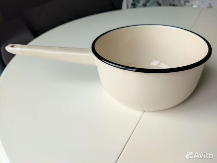 Новый эмалированный ковш 1,5Л