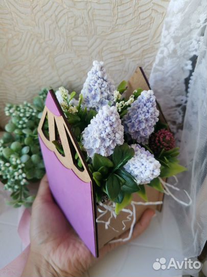 Мыльный букет сирени на День учителя