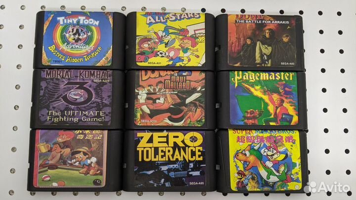 Картриджи для Sega (90е - 2000е годы выпуска)