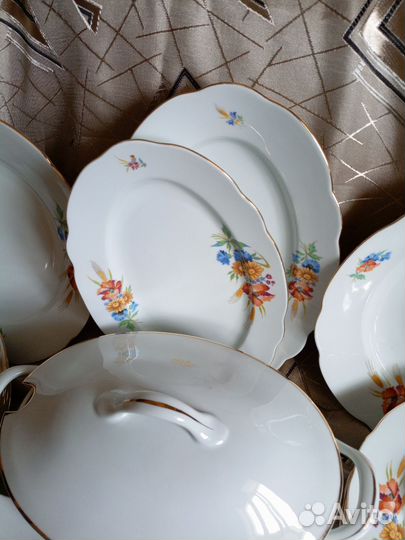Столовый сервиз на 12 персон Bohemia Чехословакия