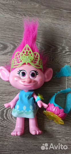 Тролли интерактивная кукла Розочка — Trolls