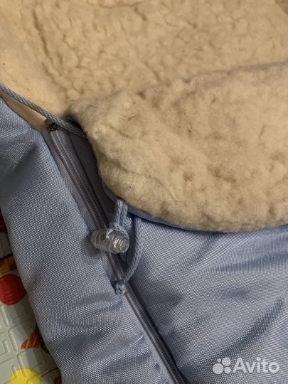 Зимний конверт в коляску + муфта для рук